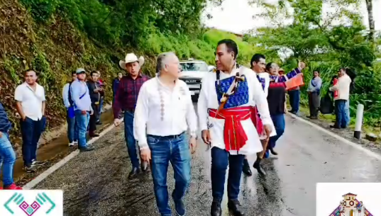 Inauguración de rehabilitación de camino de carpeta asfáltica chilolja a pozo.