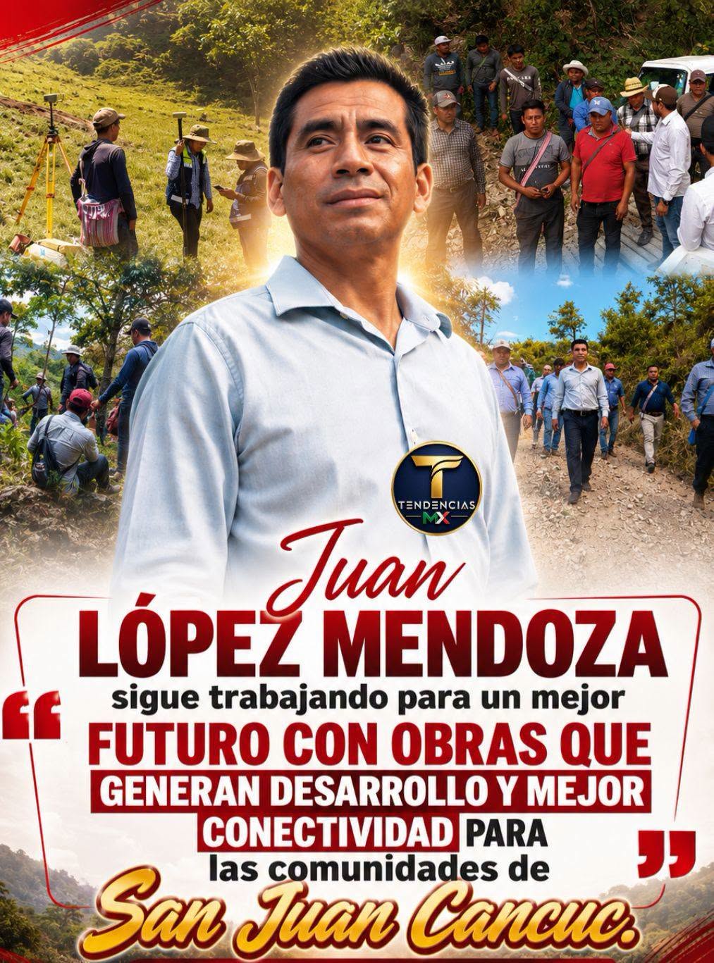 trabajando para un mejor futuro con Obras que generan Desarrollo y mejor conectividad para las comunidades de San Juan Cancuc